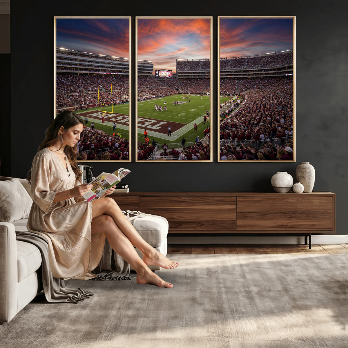 44328991-MGV-CV-36X24 - Stadium Wall Art Canvas Print