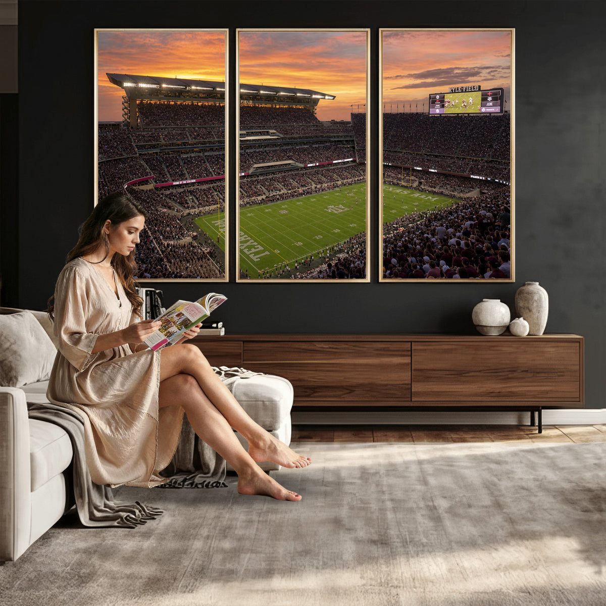 77401853-MGV-CV-36X24 - Stadium Wall Art Canvas Print