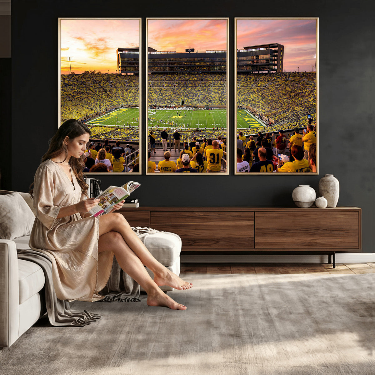 27265223-MGV-CV-36X24 - Stadium Wall Art Canvas Print