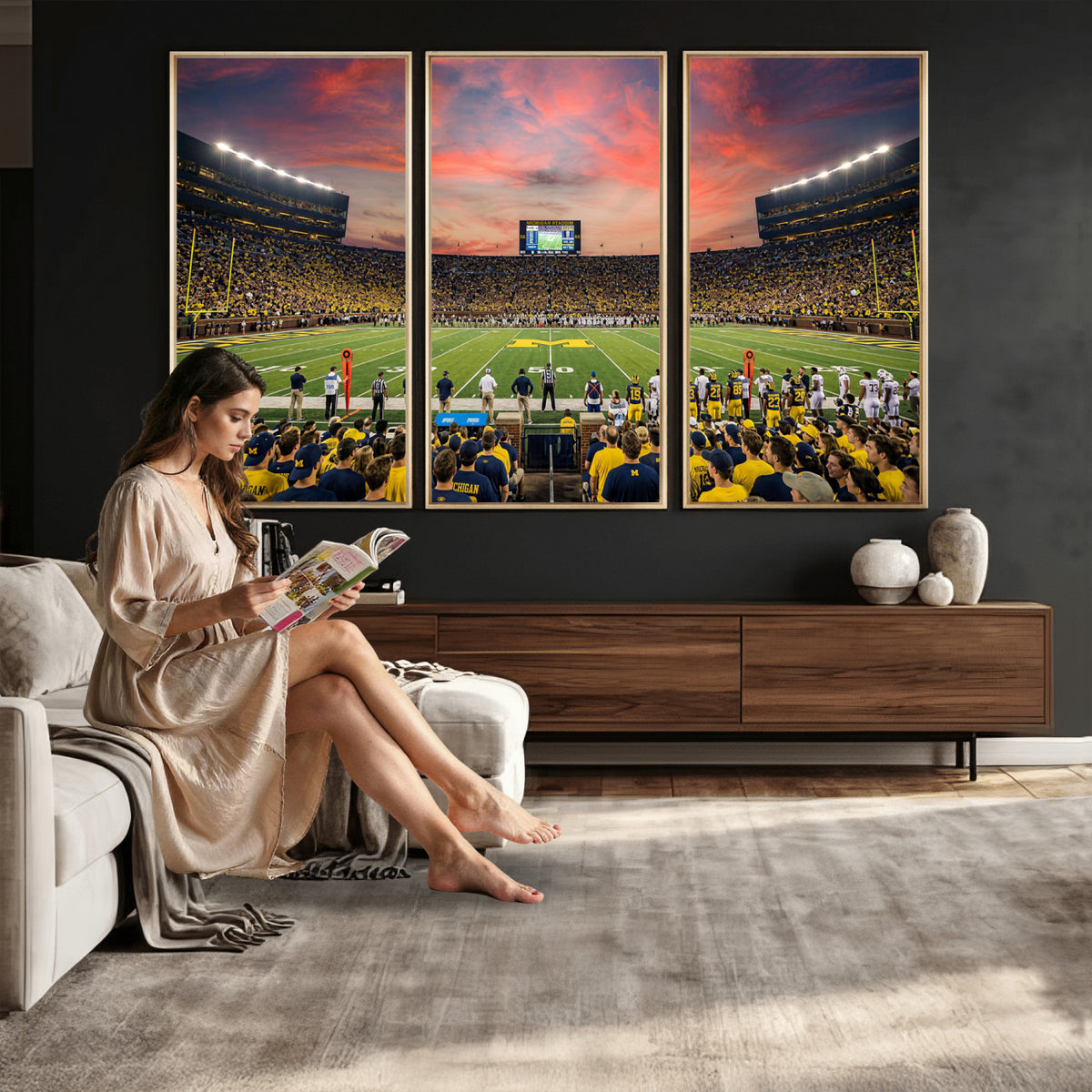 47185949-MGV-CV-36X24 - Stadium Wall Art Canvas Print