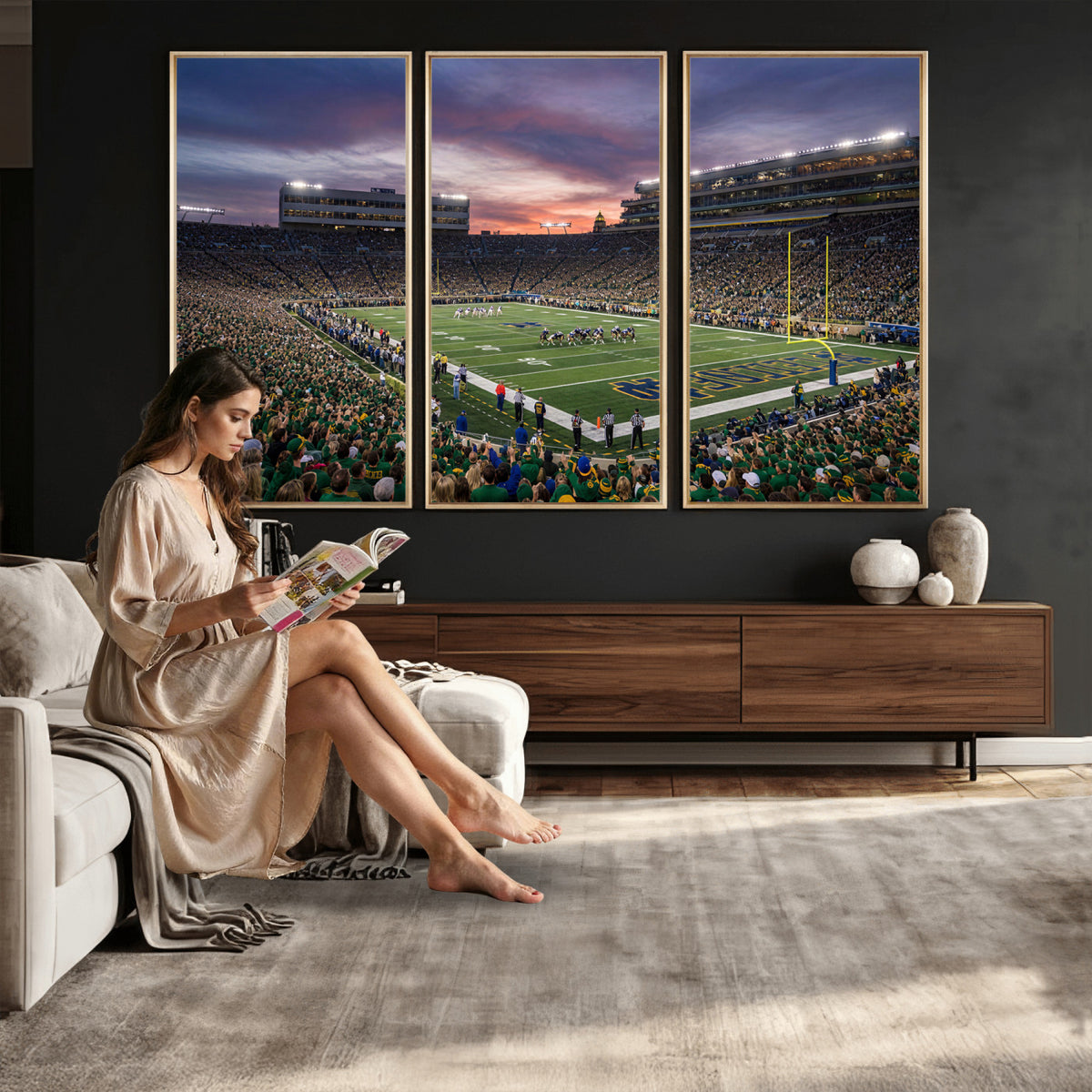34836892-MGV-CV-36X24 - Stadium Wall Art Canvas Print