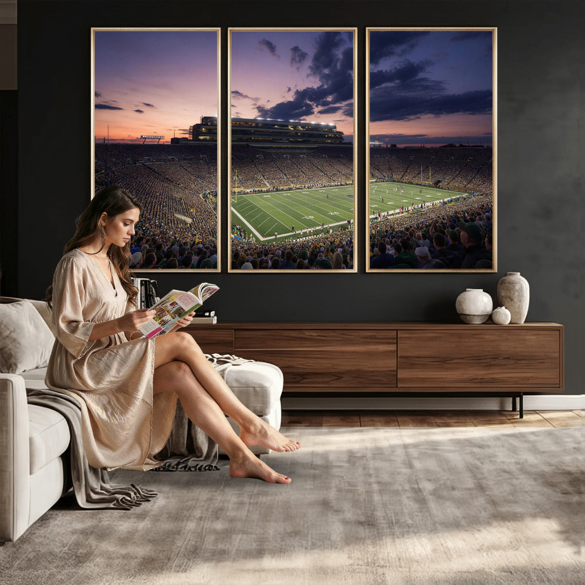 48837941-MGV-CV-36X24 - Stadium Wall Art Canvas Print