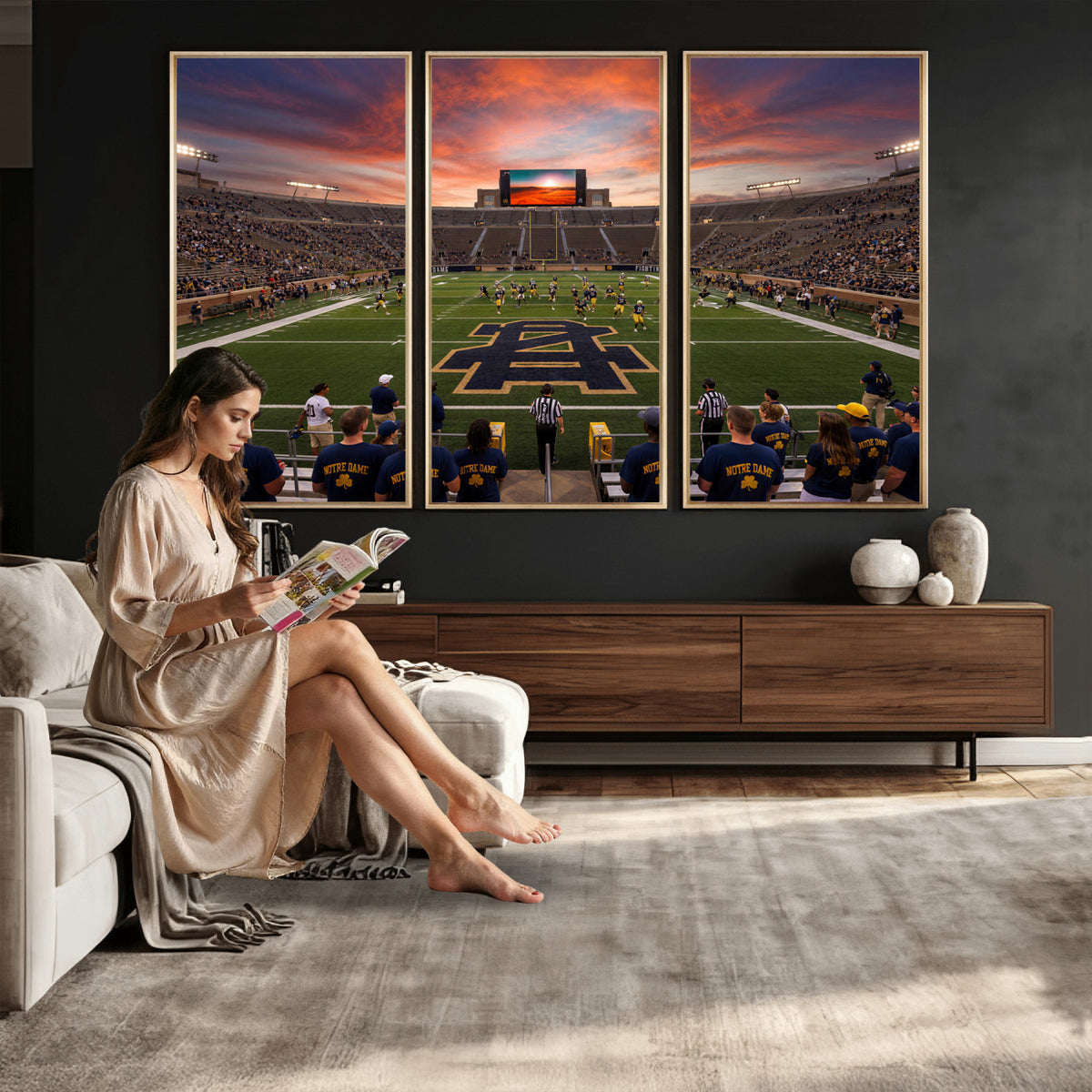 75411323-MGV-CV-36X24 - Stadium Wall Art Canvas Print