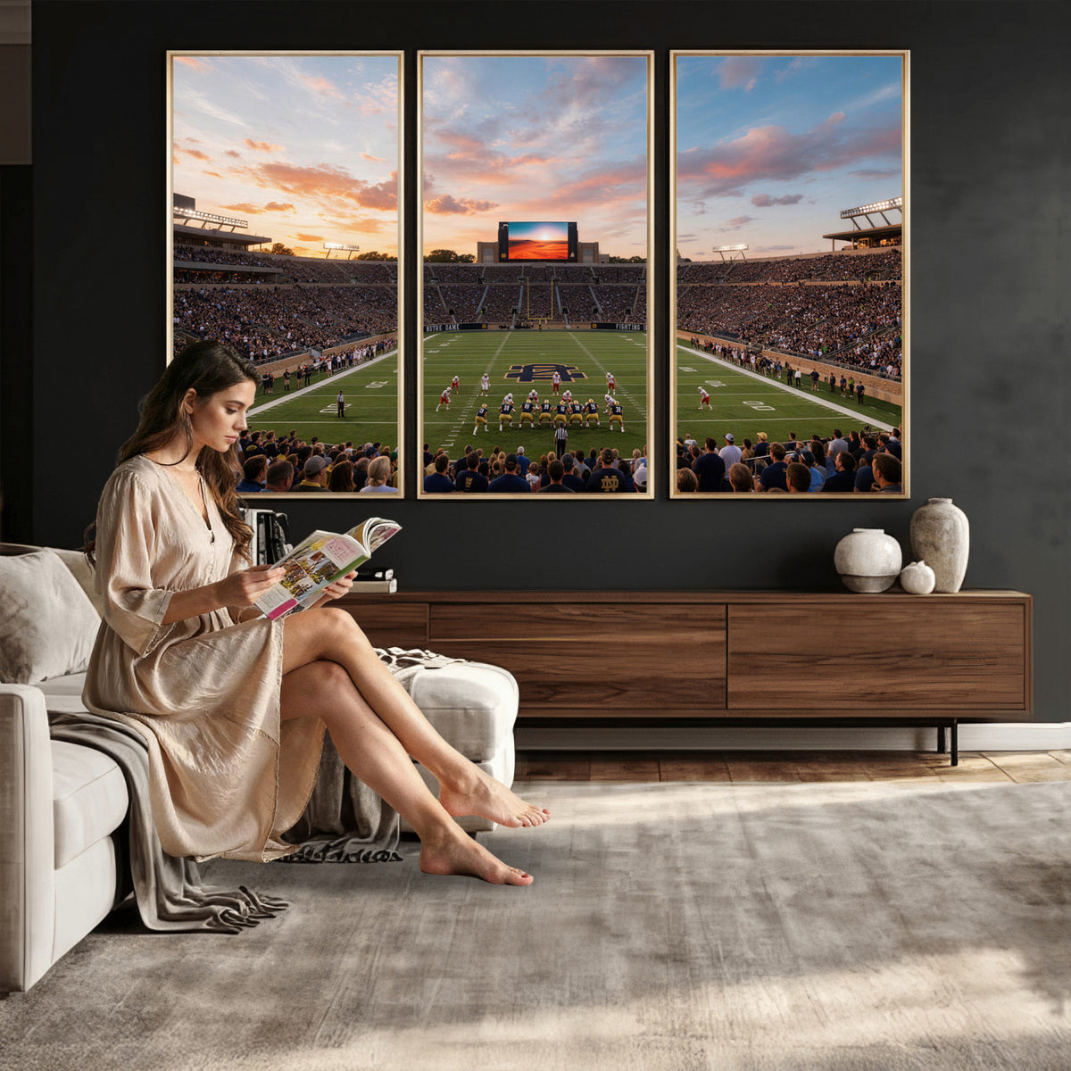 54464530-MGV-CV-36X24 - Stadium Wall Art Canvas Print