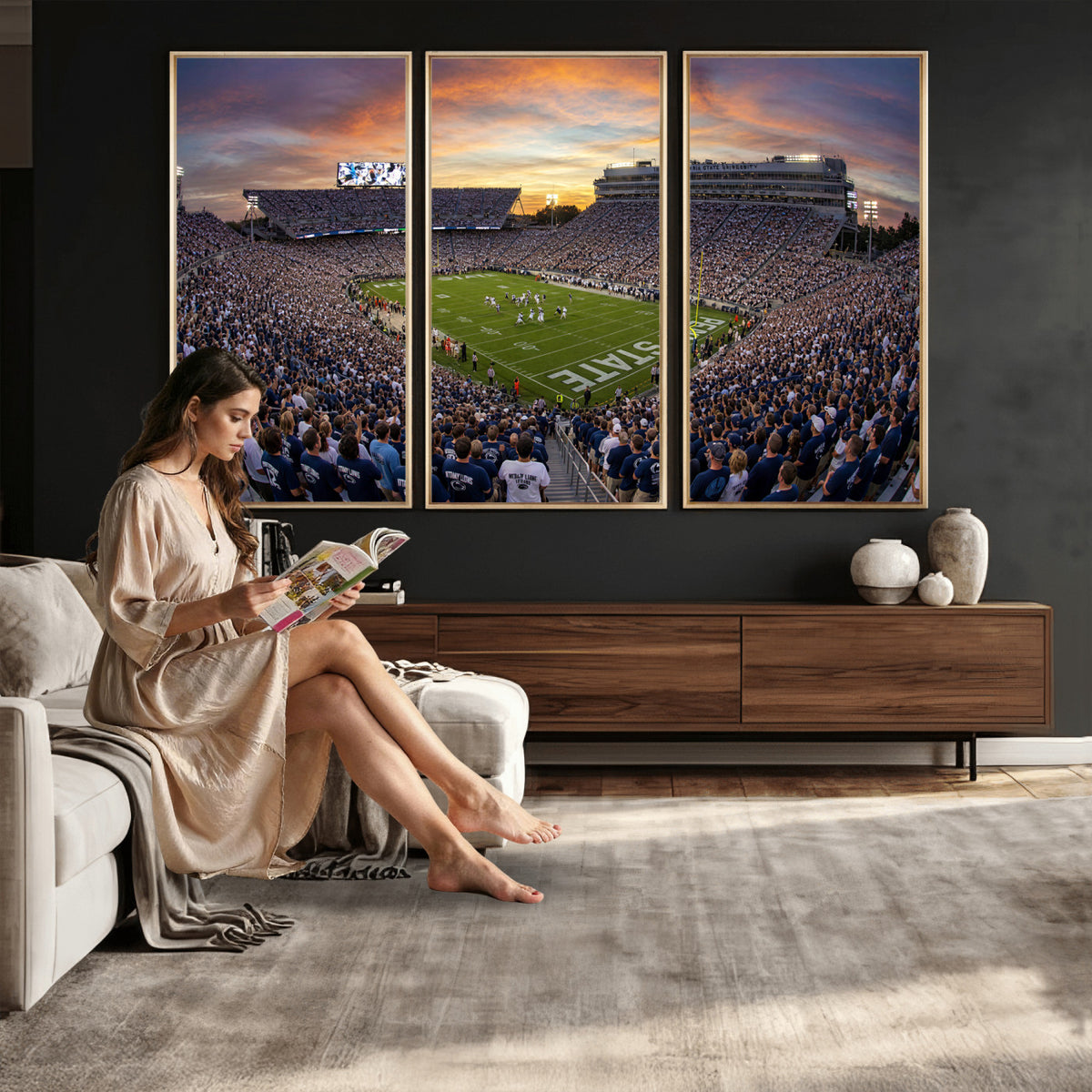 29008668-MGV-CV-36X24 - Stadium Wall Art Canvas Print