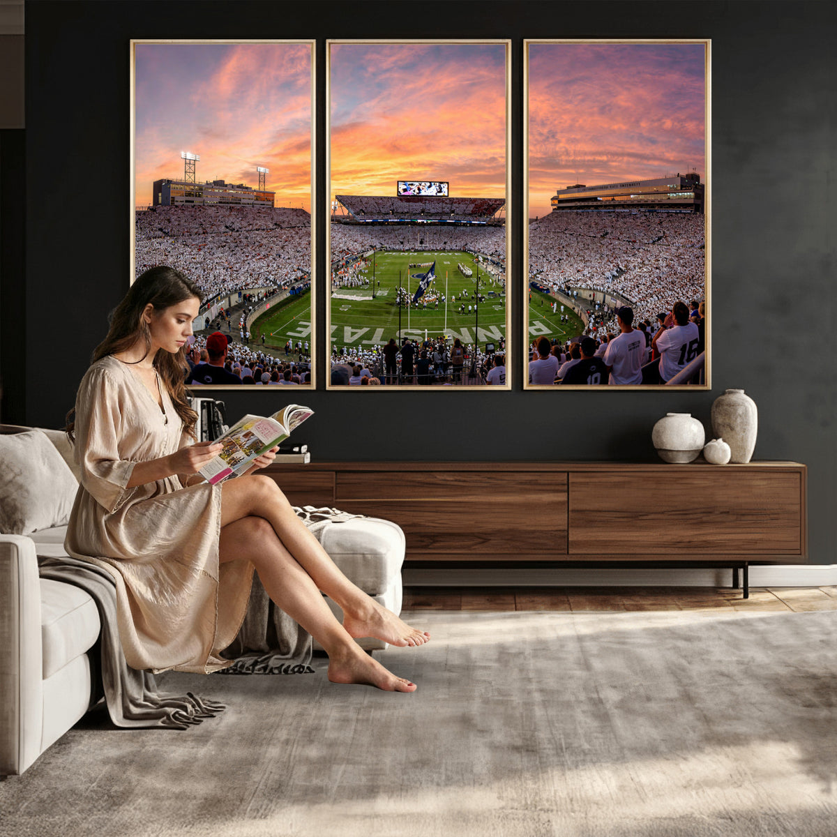 53161432-MGV-CV-36X24 - Stadium Wall Art Canvas Print