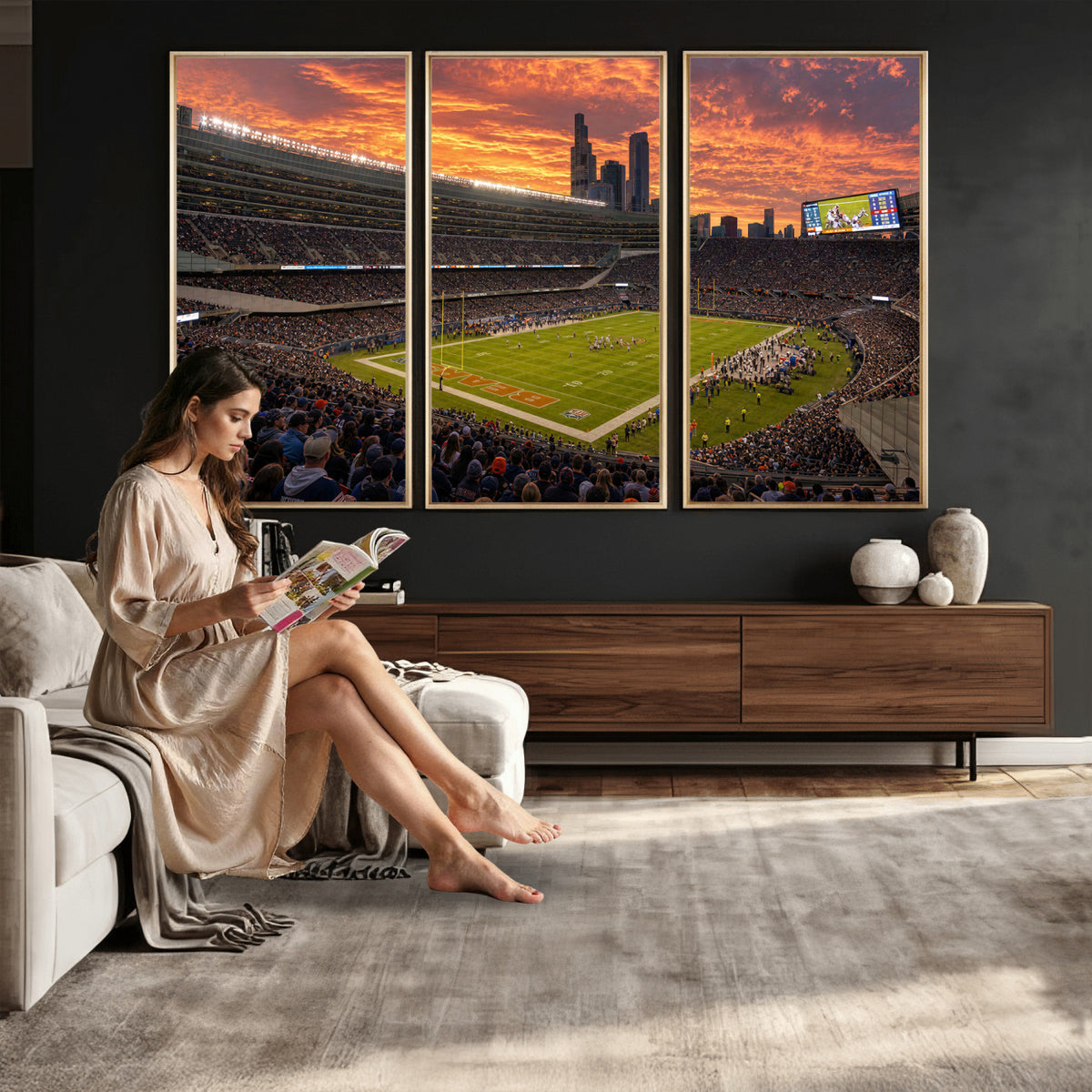 25159364-MGV-CV-36X24 - Stadium Wall Art Canvas Print