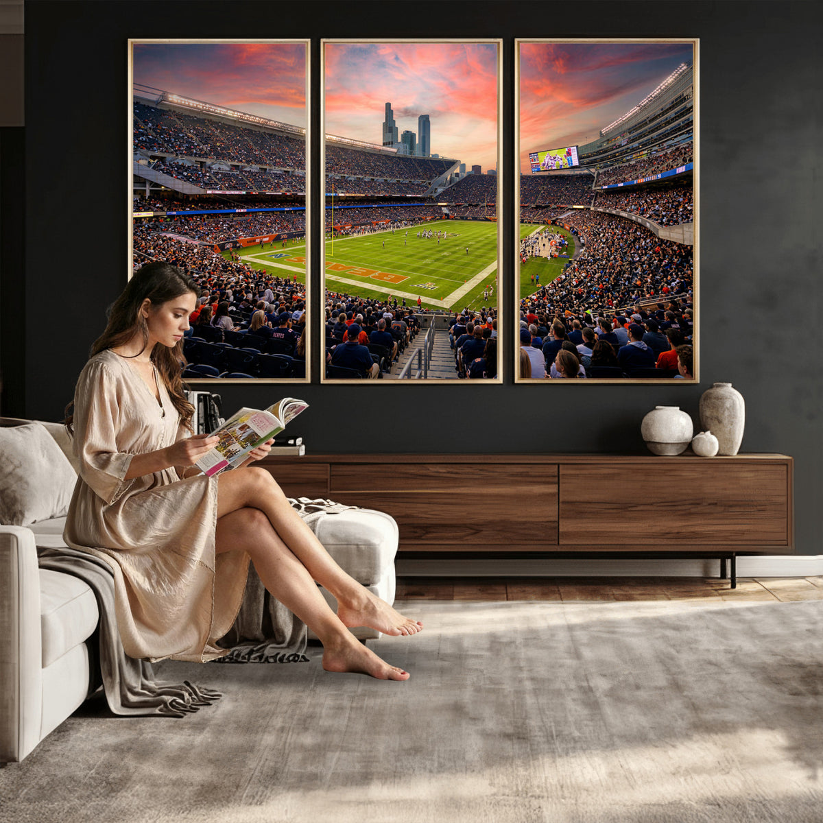 15295996-MGV-CV-36X24 - Stadium Wall Art Canvas Print