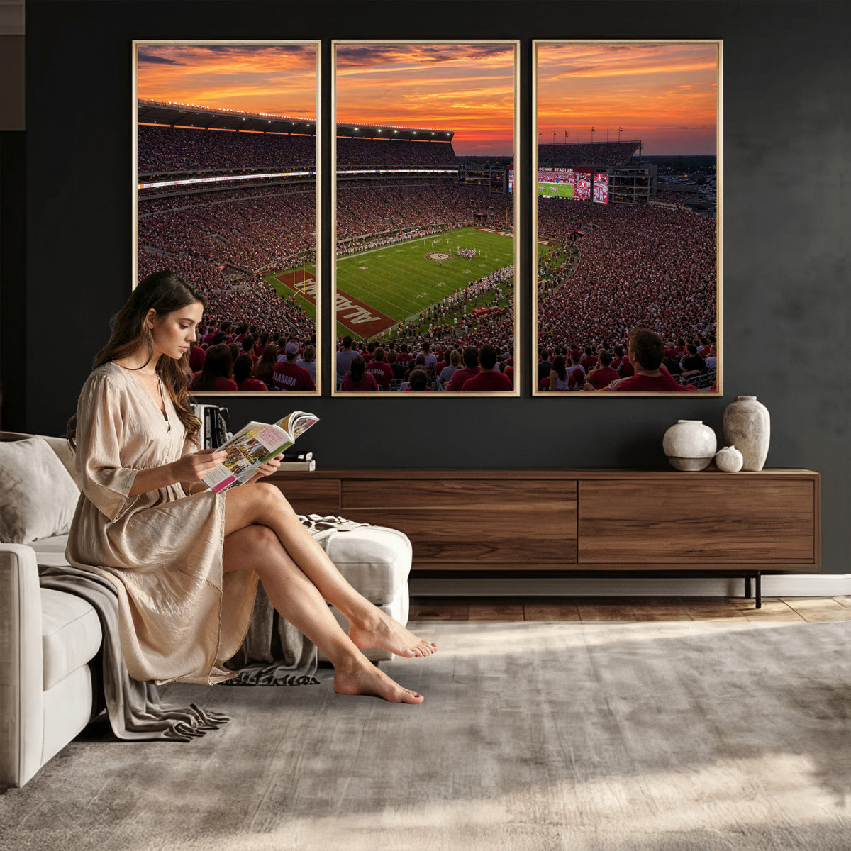 91782096-MGV-CV-36X24 - Stadium Wall Art Canvas Print