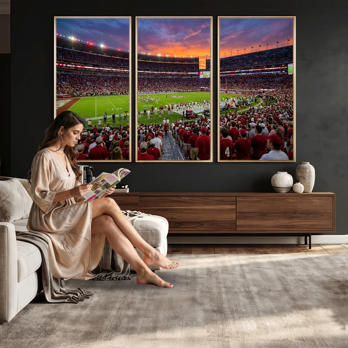 47822048-MGV-CV-36X24 - Stadium Wall Art Canvas Print