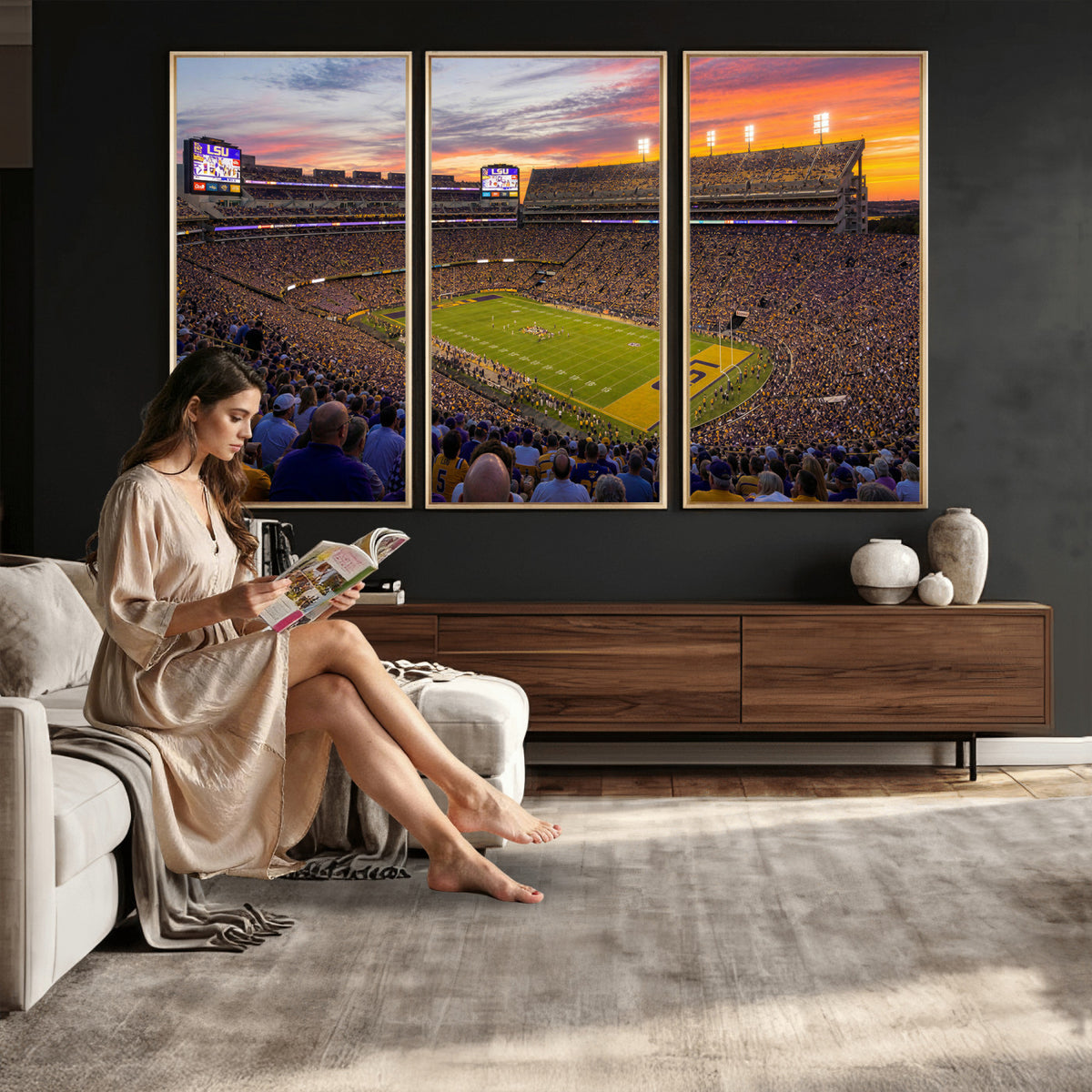 91303167-MGV-CV-36X24 - Stadium Wall Art Canvas Print
