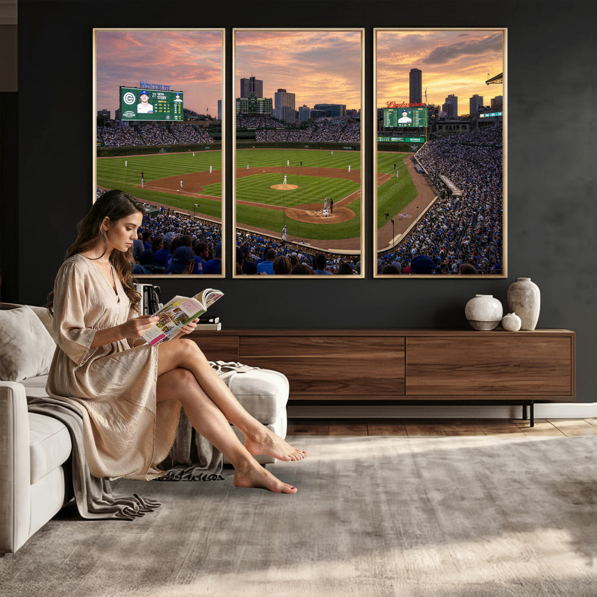 41641466-MGV-CV-36X24 - Stadium Wall Art Canvas Print
