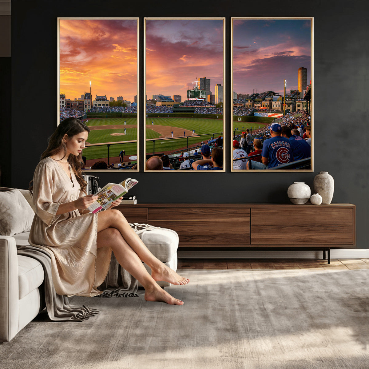 94073020-MGV-CV-36X24 - Stadium Wall Art Canvas Print