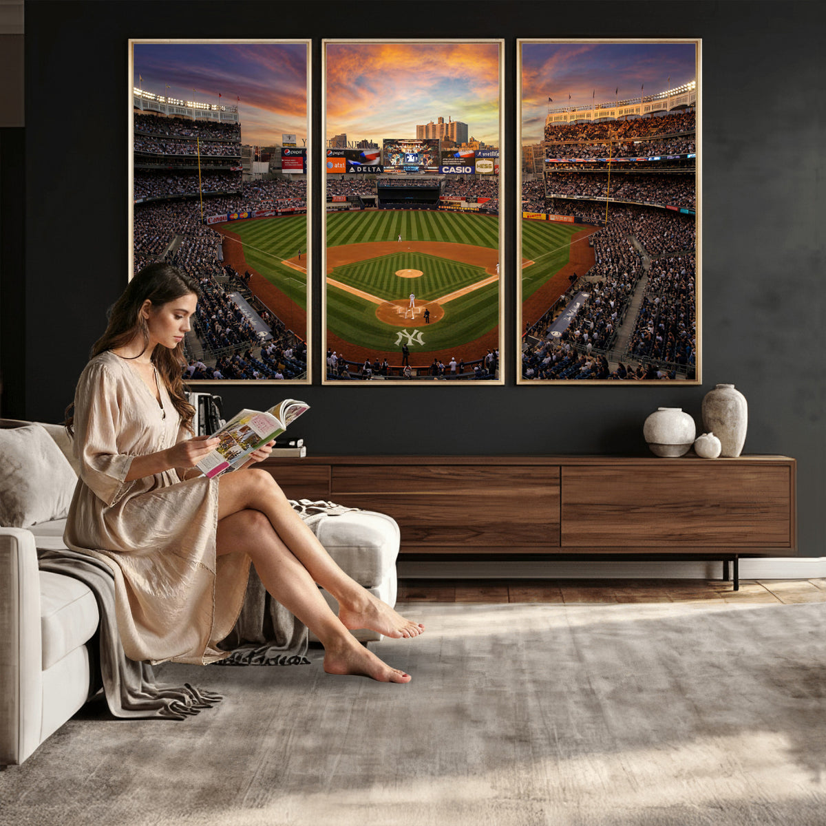 71157927-MGV-CV-36X24 - Stadium Wall Art Canvas Print