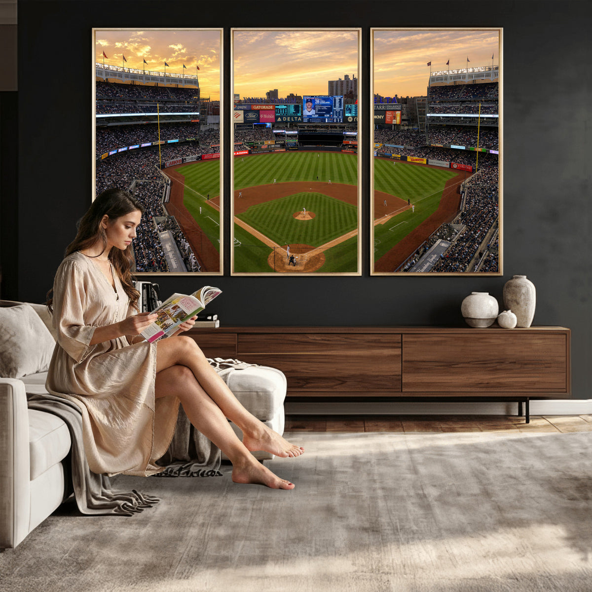 17396699-MGV-CV-36X24 - Stadium Wall Art Canvas Print