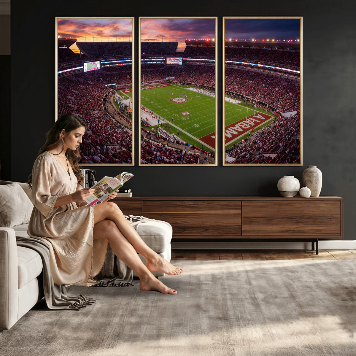59537492-MGV-CV-36X24 - Stadium Wall Art Canvas Print
