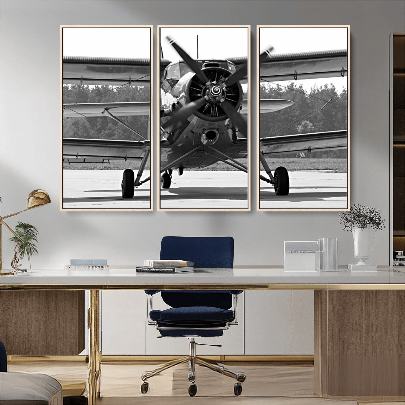 74816-MGV-CV-36X24-Wall Art Old War Plane Canvas Print
