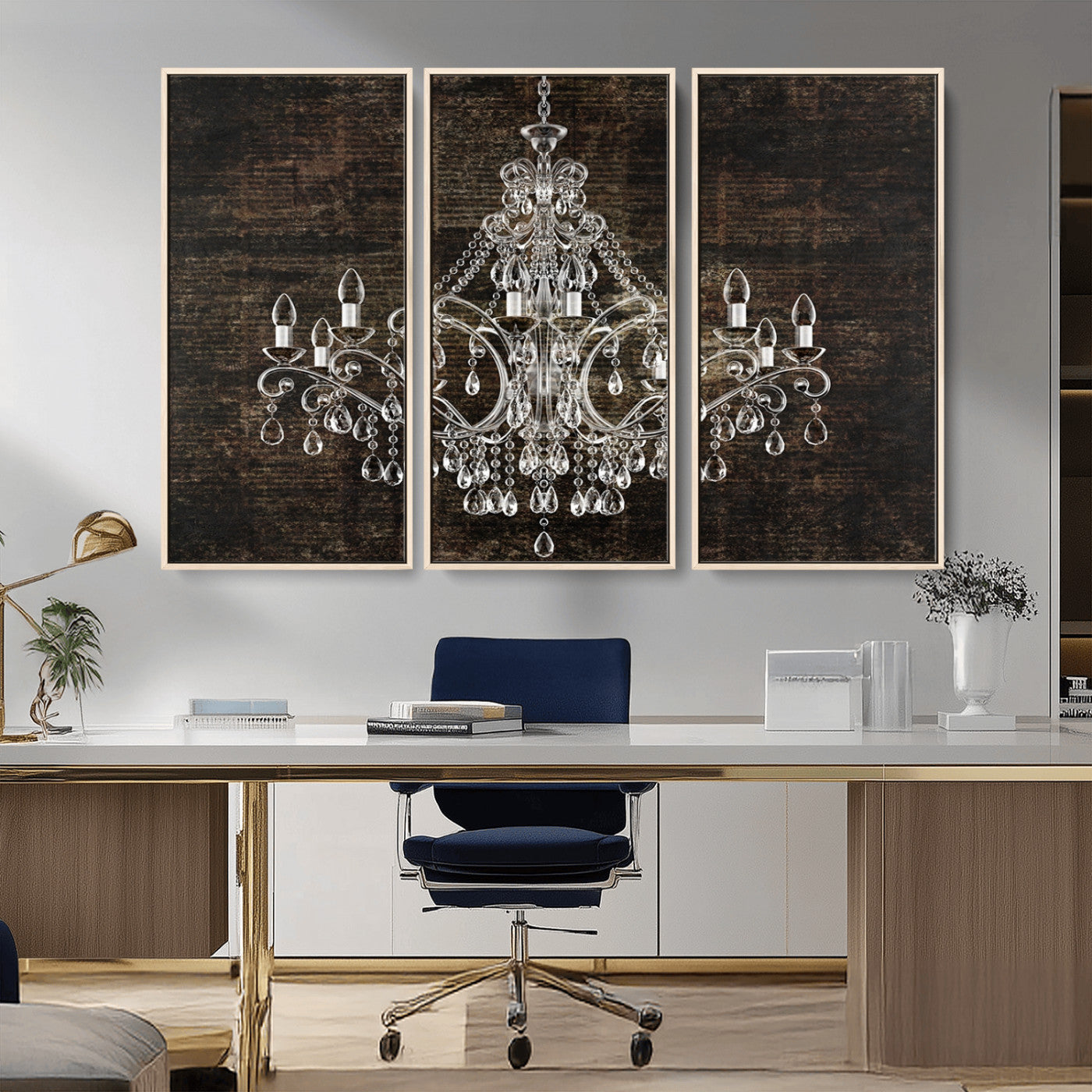 69434-MGV-CV-36X24-Rustic Chandelier Canvas Print