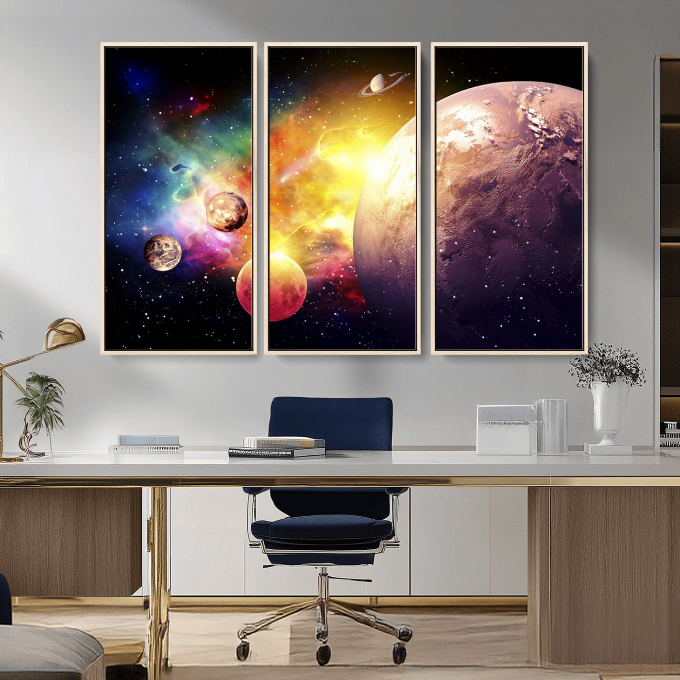 51843-MGV-FC-48X32-3P_Natural-Space and Galaxy Canvas Print
