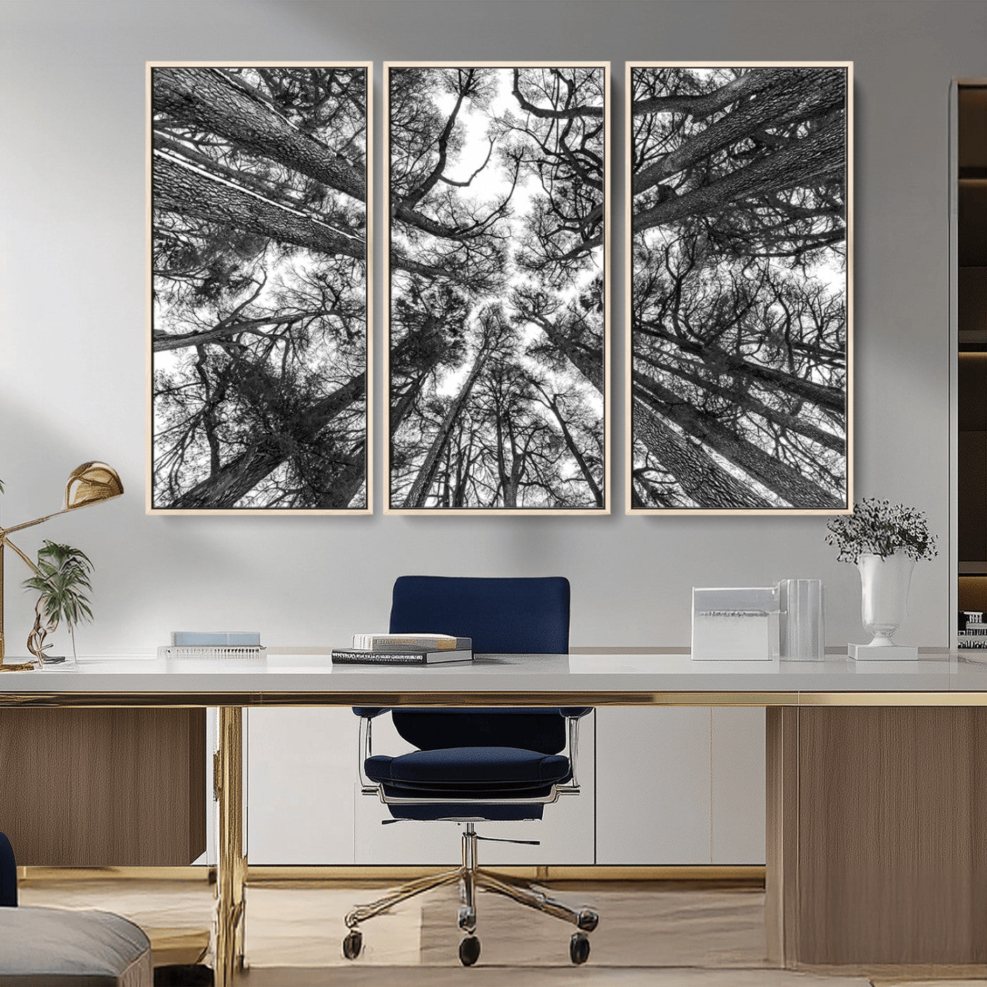 -Trees Contemporary Art Canvas Print