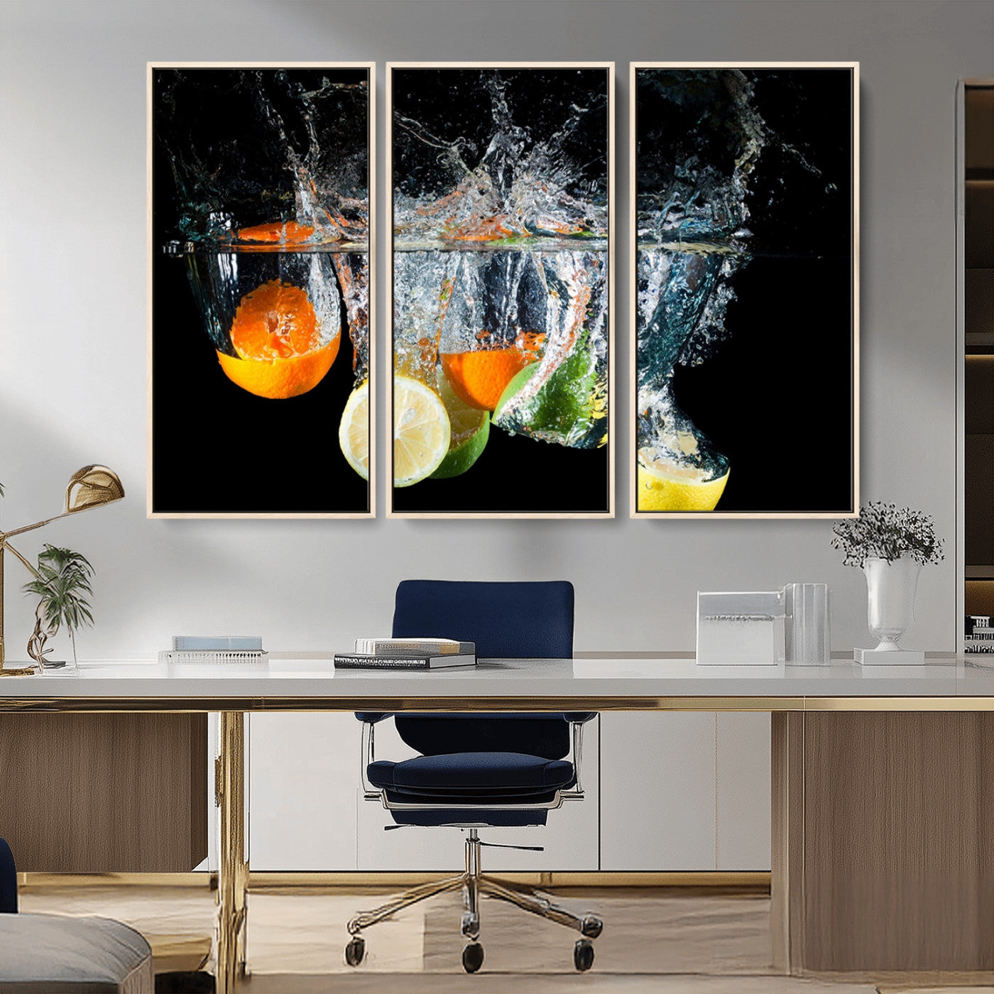-Kitchen Wall Art, Kitchen Fruits Art Canvas Print