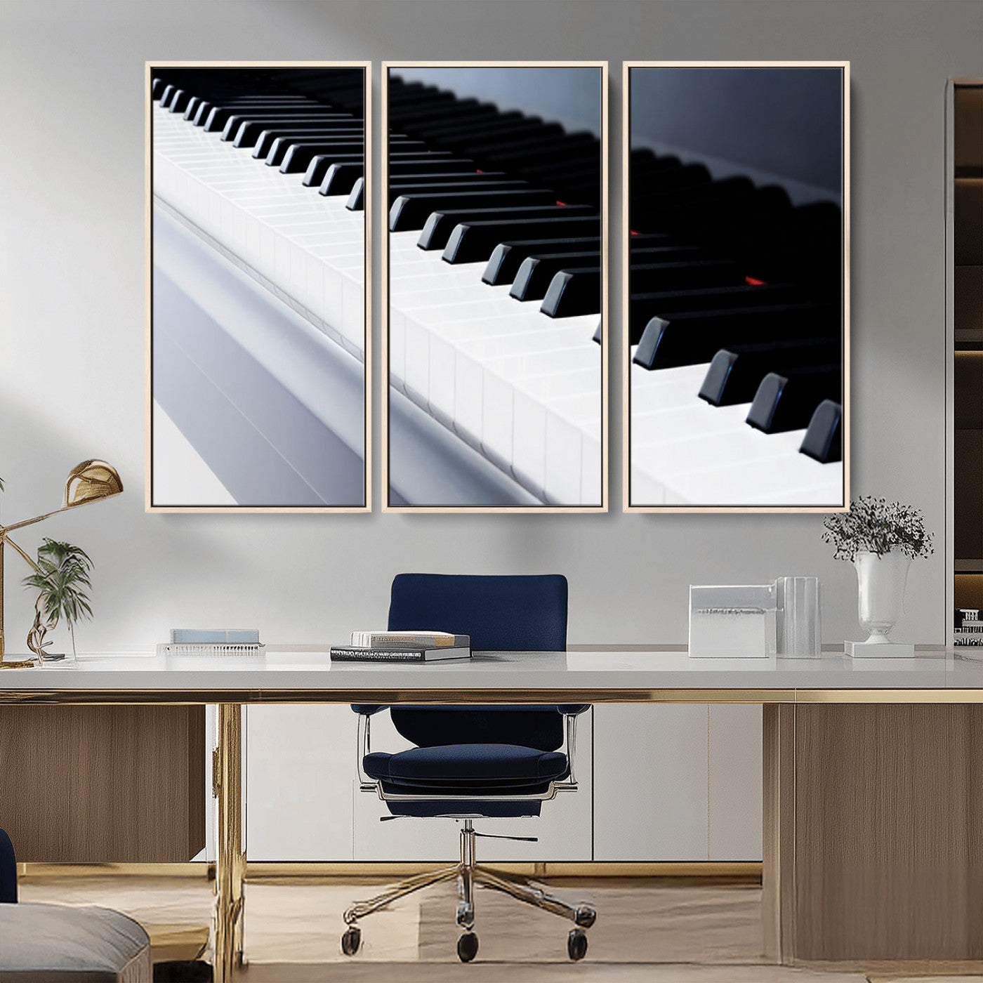 -Piano Artwork Canvas Wall Art Print