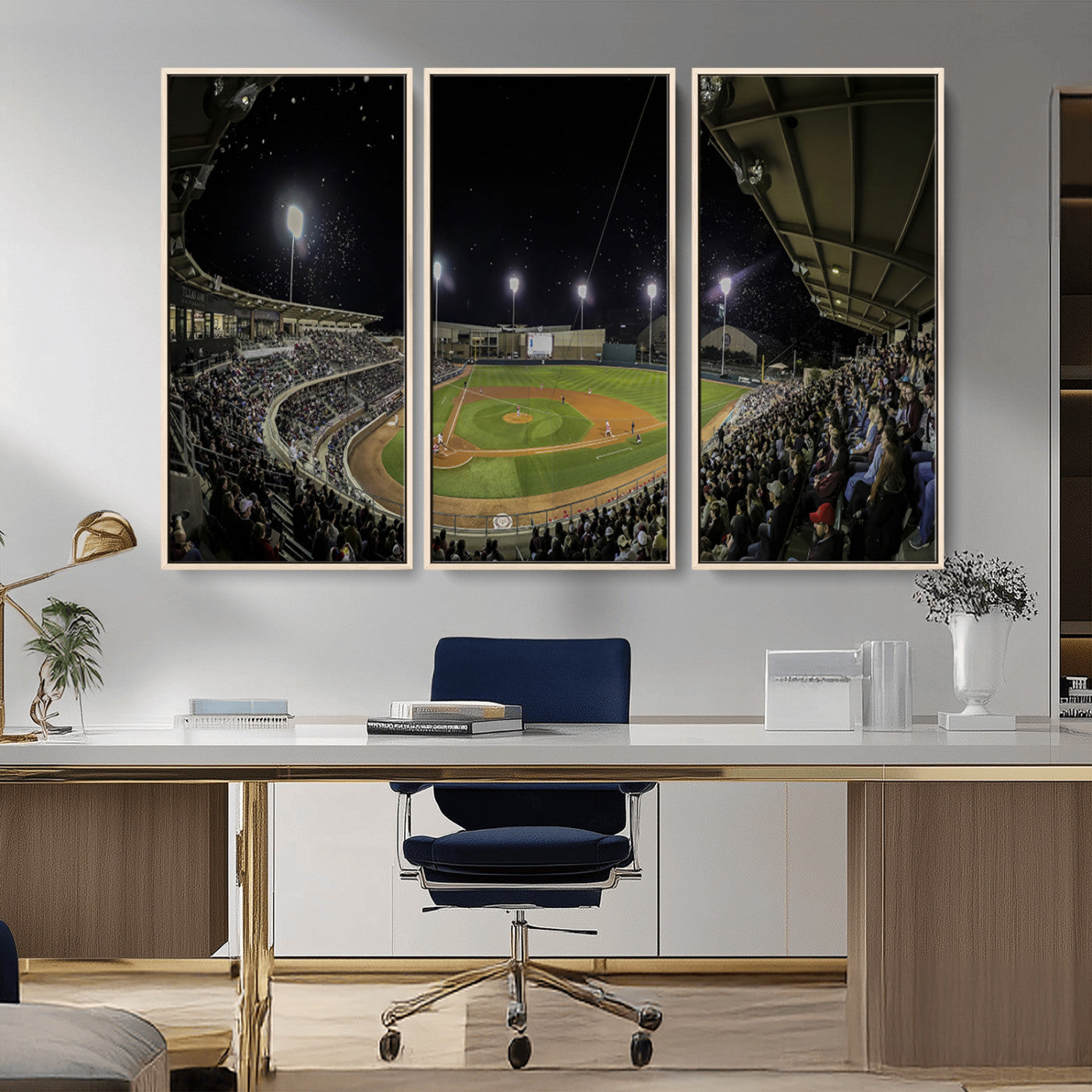 -Olsen Field at Blue Bell Park - Texas A&M Aggies Baseball Stadium Wall Art Canvas Print