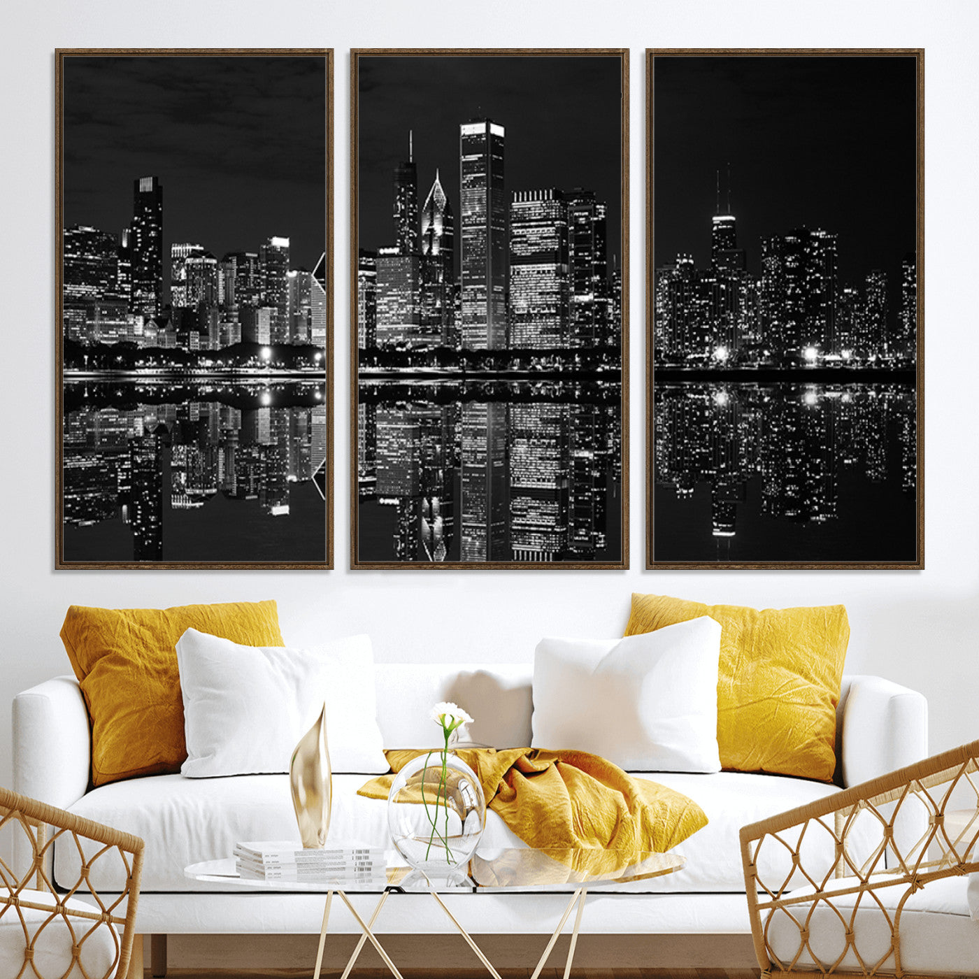 -Chicago Wall Art Canvas Print