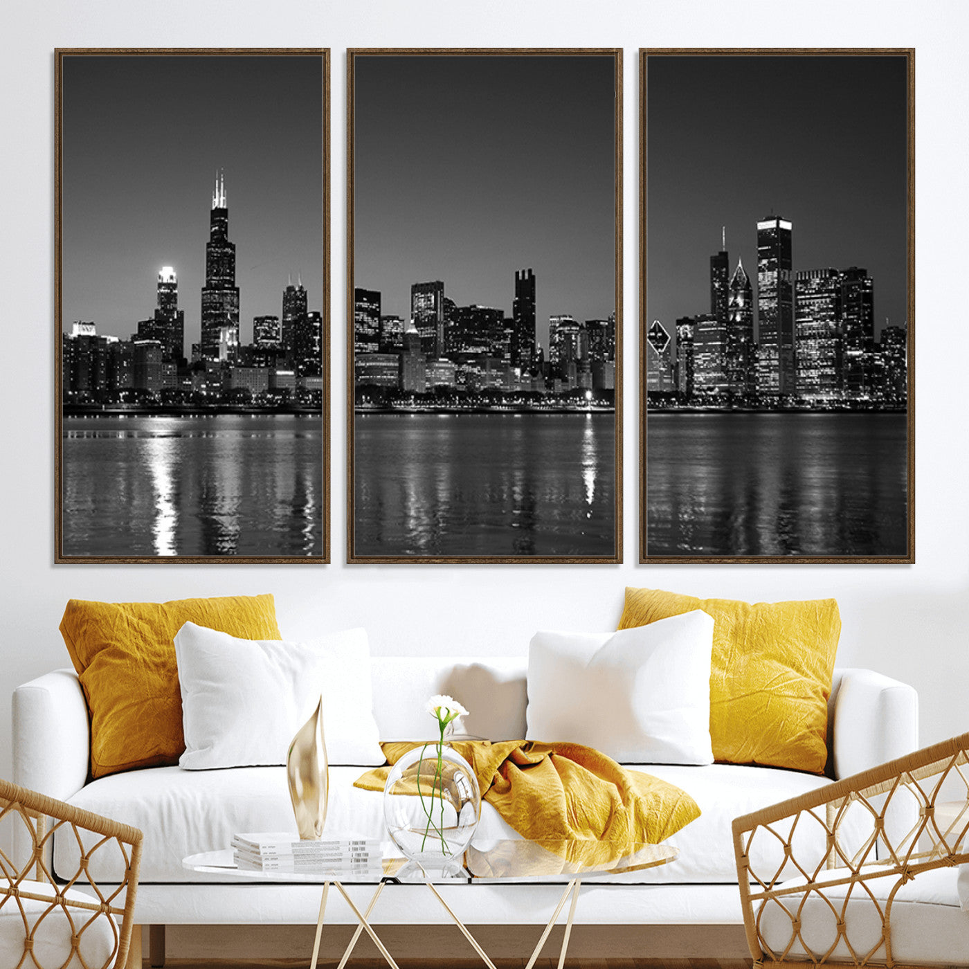 -Chicago Wall Art Canvas Print