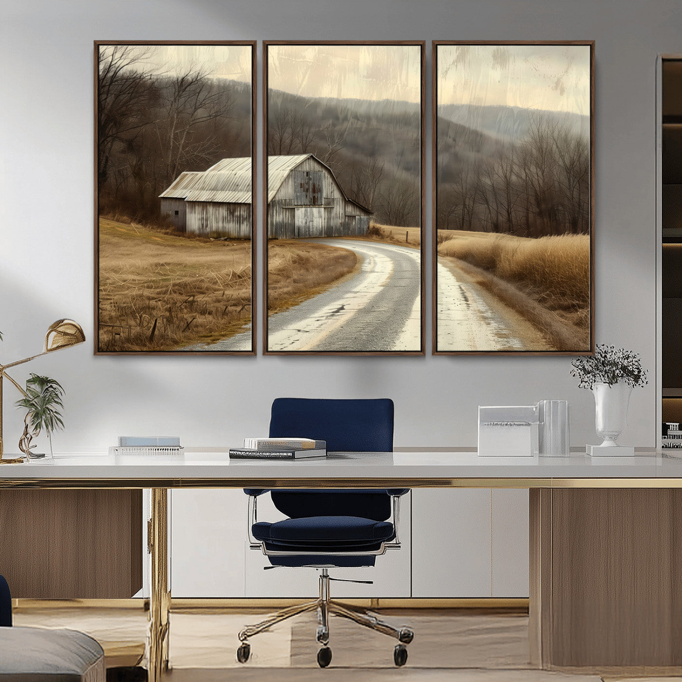 10376-MGV-CV-36X24-Vintage Barn for Farmhouse Wall Decor Canvas Print