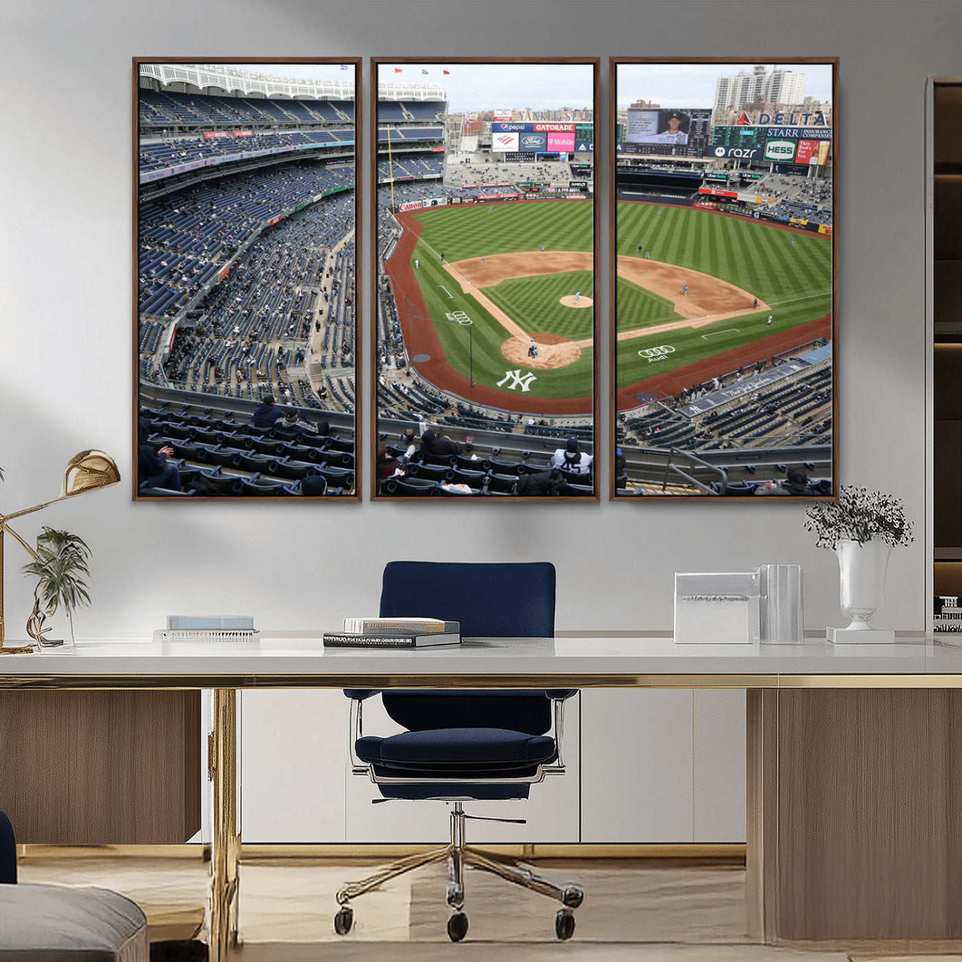 -New York Yankees Baseball Team Print - Yankee Stadium Wall Art Canvas Print