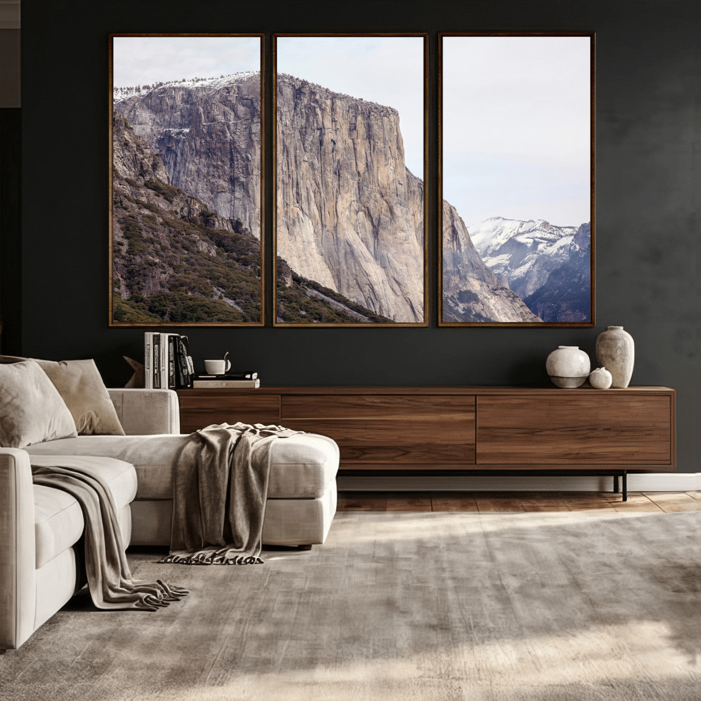 74506434-MGV-CV-36X24 - El Capitan Yosemite Mountain Wall Art – Yosemite Cliff Canvas Print, Rugged Terrain and Timeless Wilderness Decor for Office, Living Room or Cabin