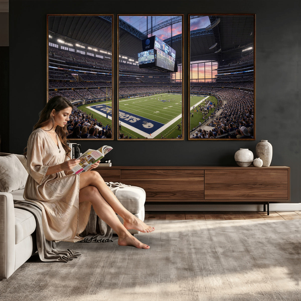 25449193-MGV-CV-36X24 - Stadium Wall Art Canvas Print