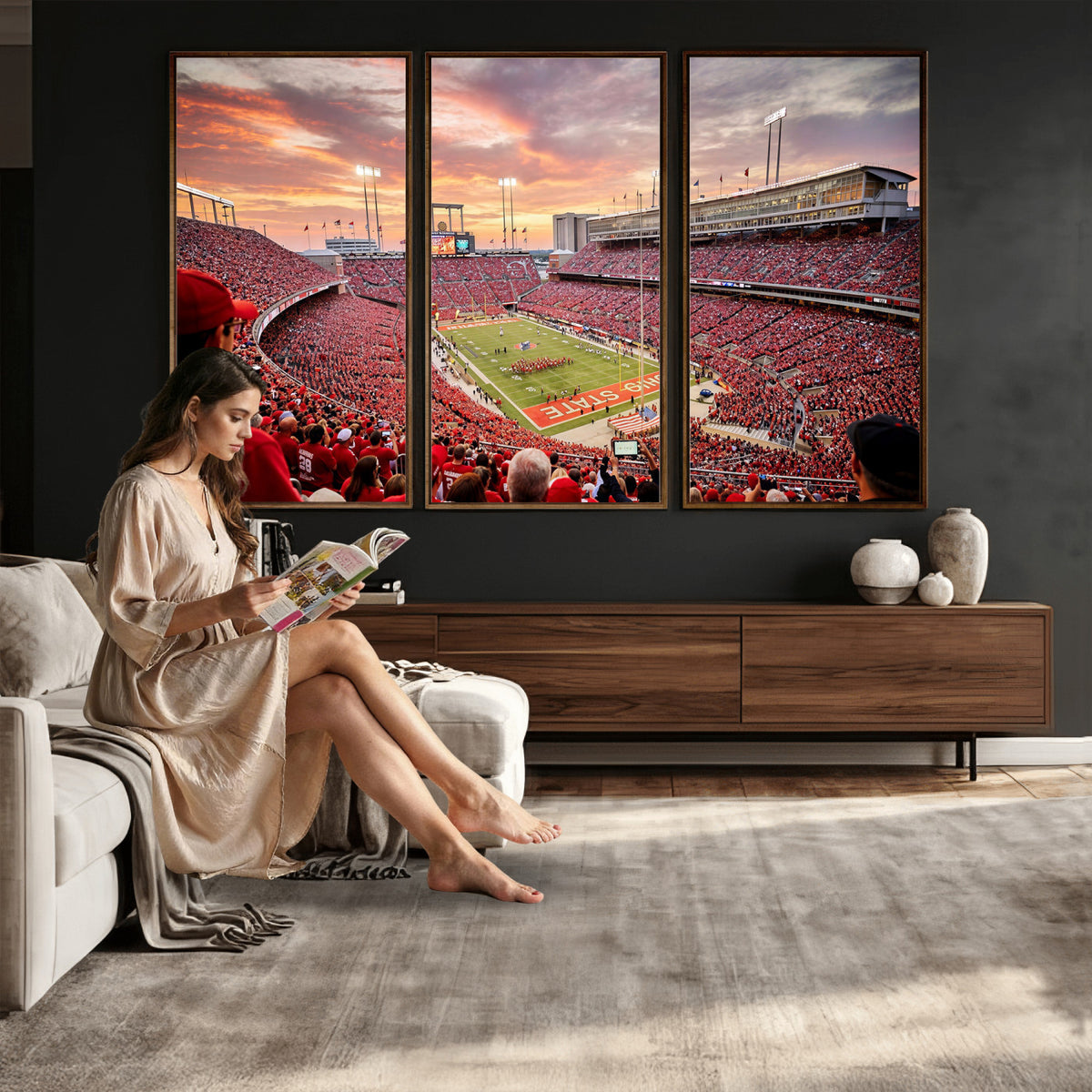 94754966-MGV-CV-36X24 - Stadium Wall Art Canvas Print