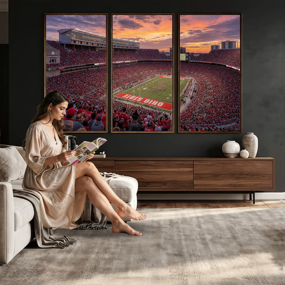 95137596-MGV-CV-36X24 - Stadium Wall Art Canvas Print