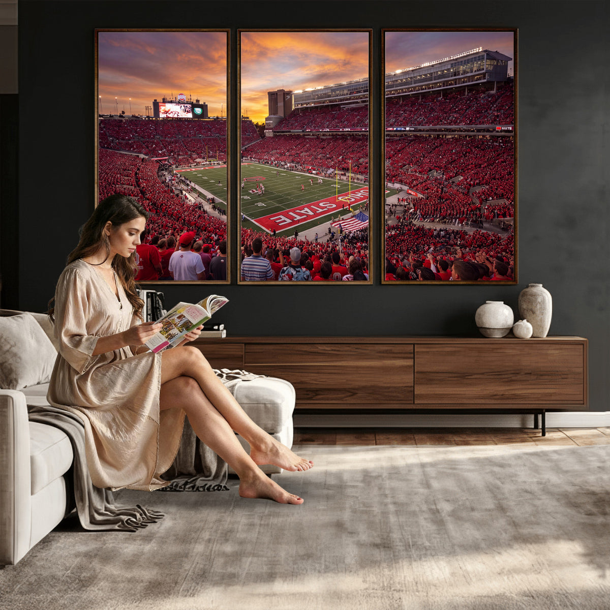 36125328-MGV-CV-36X24 - Stadium Wall Art Canvas Print