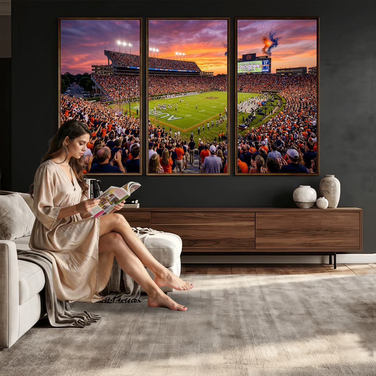 77756715-MGV-CV-36X24 - Stadium Wall Art Canvas Print