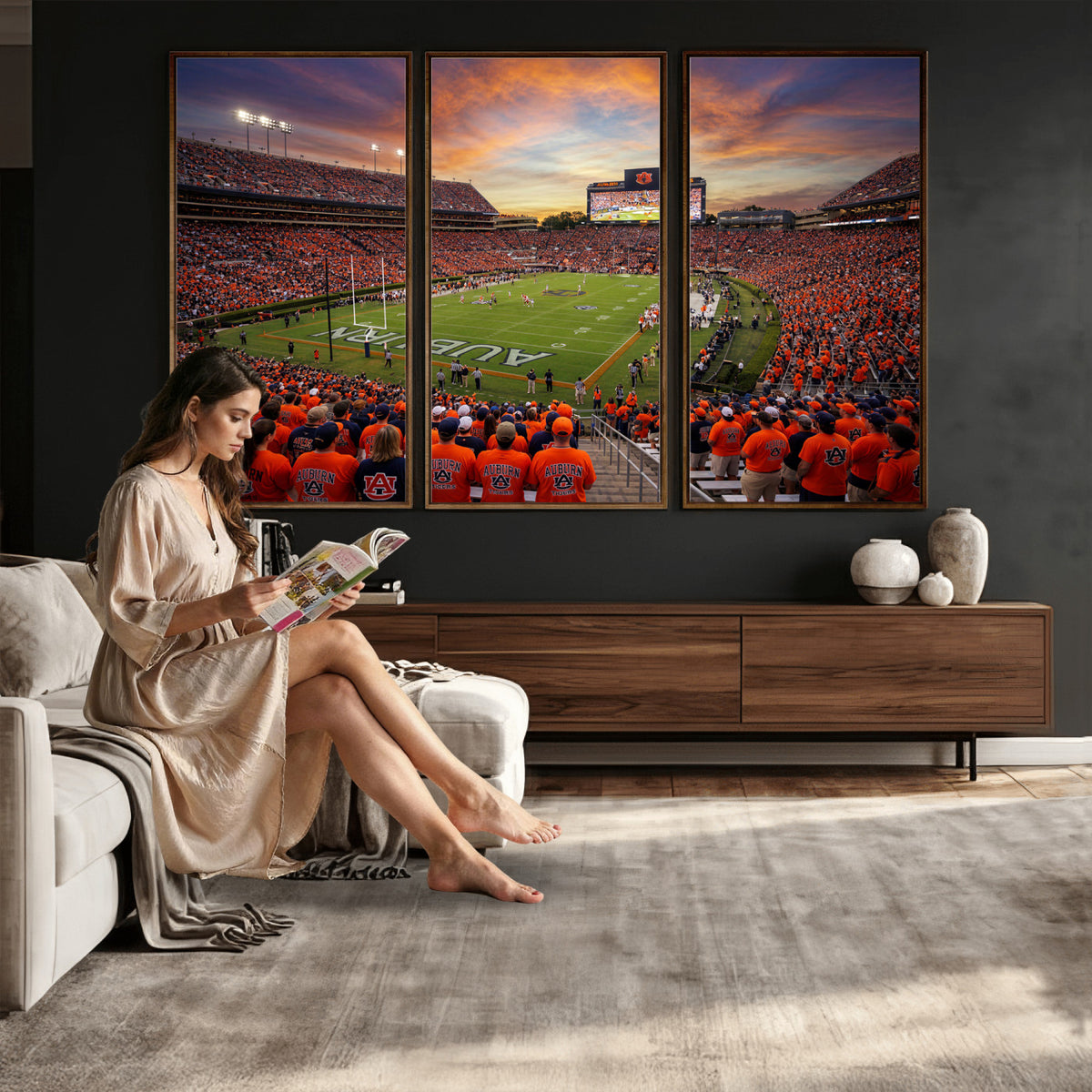 46347891-MGV-CV-36X24 - Stadium Wall Art Canvas Print