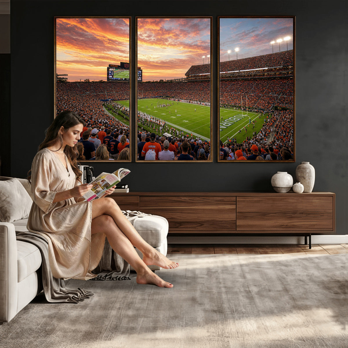 28631591-MGV-CV-36X24 - Stadium Wall Art Canvas Print