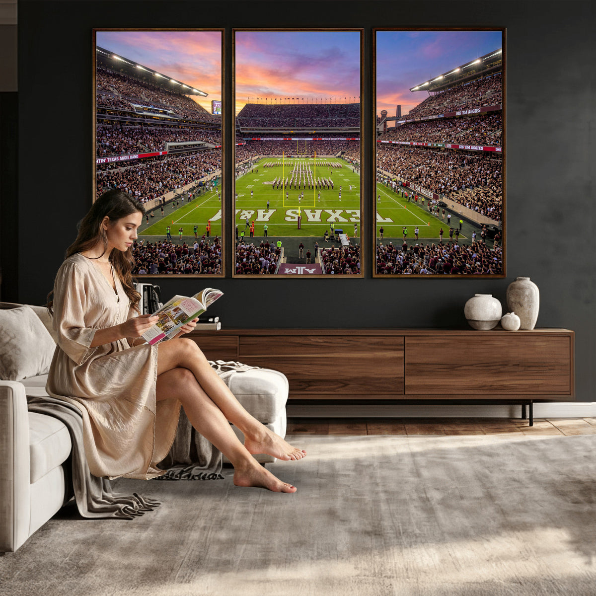 65952219-MGV-CV-36X24 - Stadium Wall Art Canvas Print
