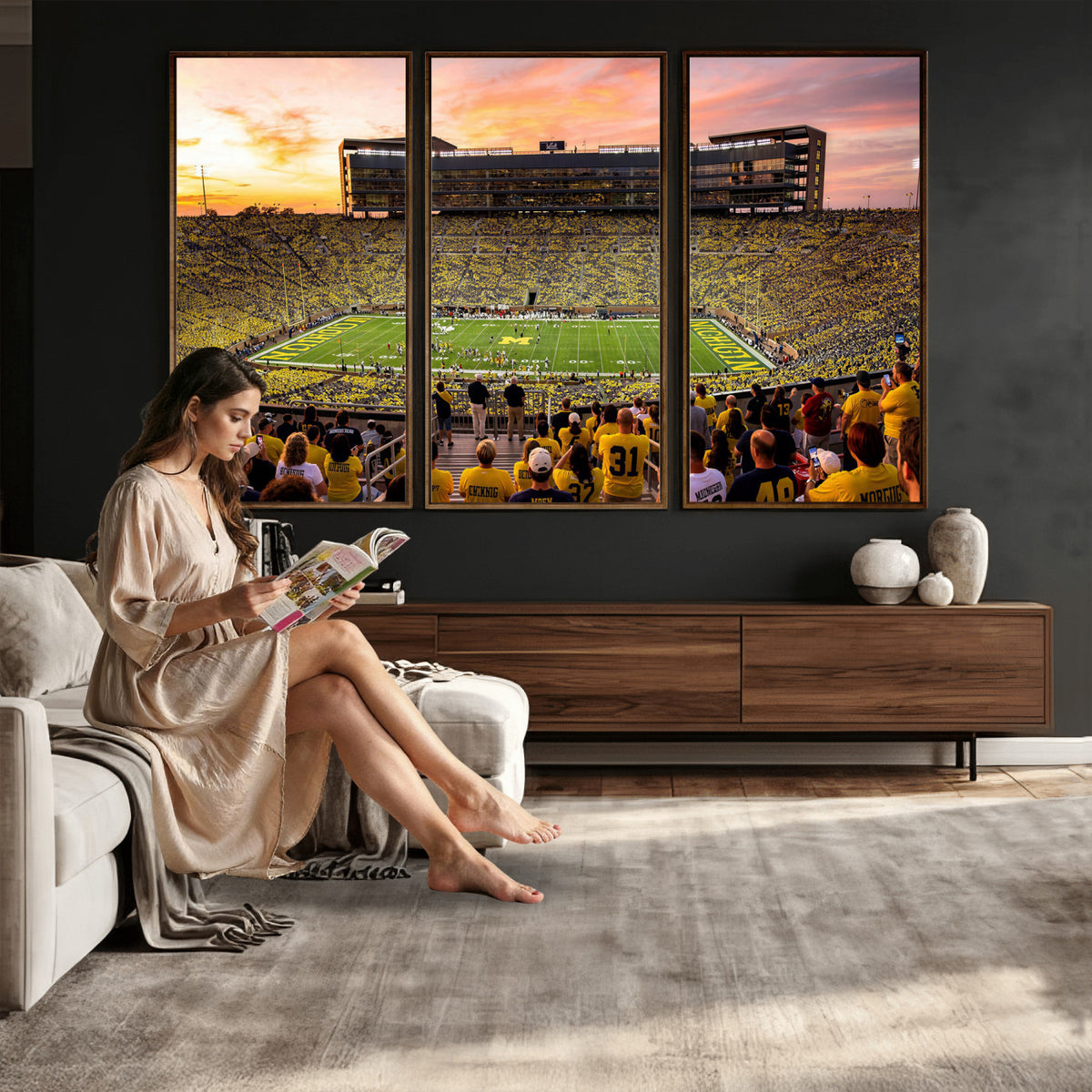 27265223-MGV-CV-36X24 - Stadium Wall Art Canvas Print