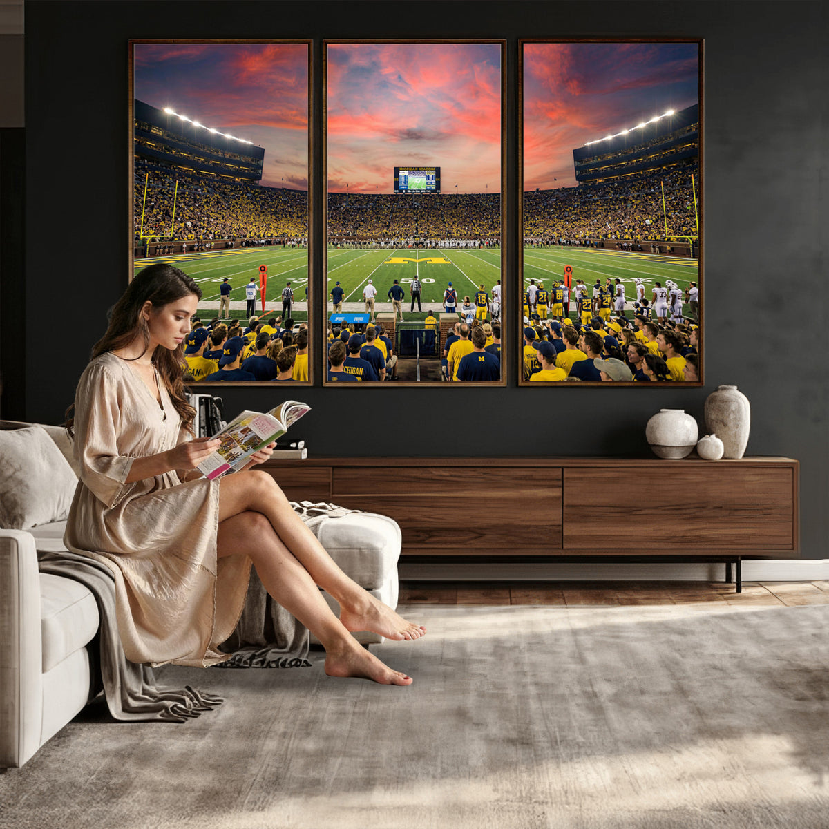 47185949-MGV-CV-36X24 - Stadium Wall Art Canvas Print