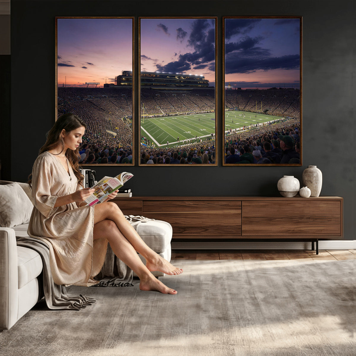 48837941-MGV-CV-36X24 - Stadium Wall Art Canvas Print