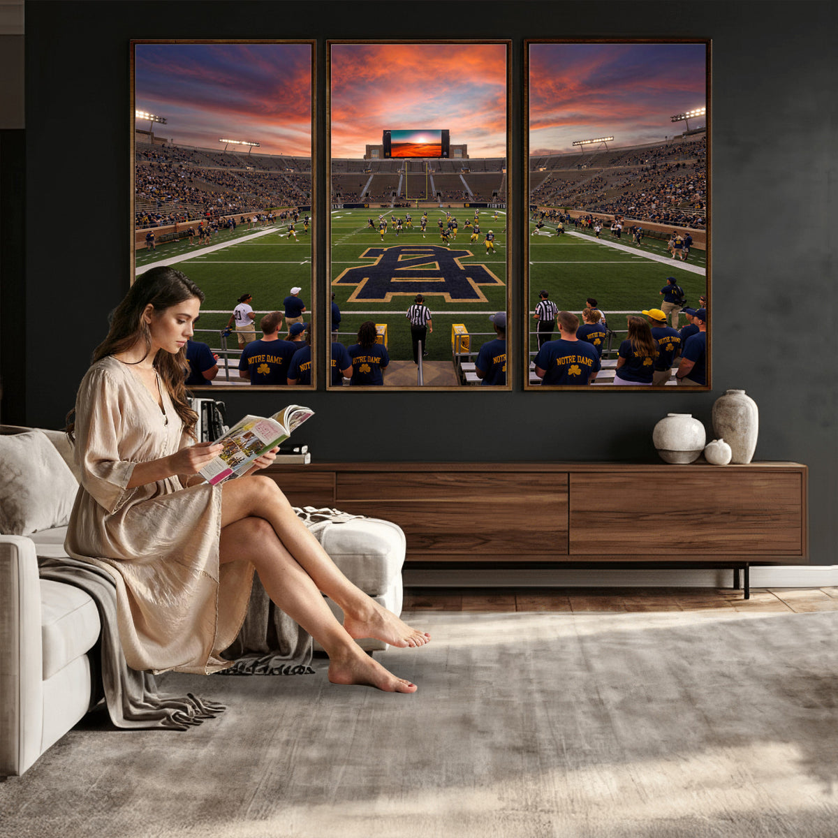 75411323-MGV-CV-36X24 - Stadium Wall Art Canvas Print