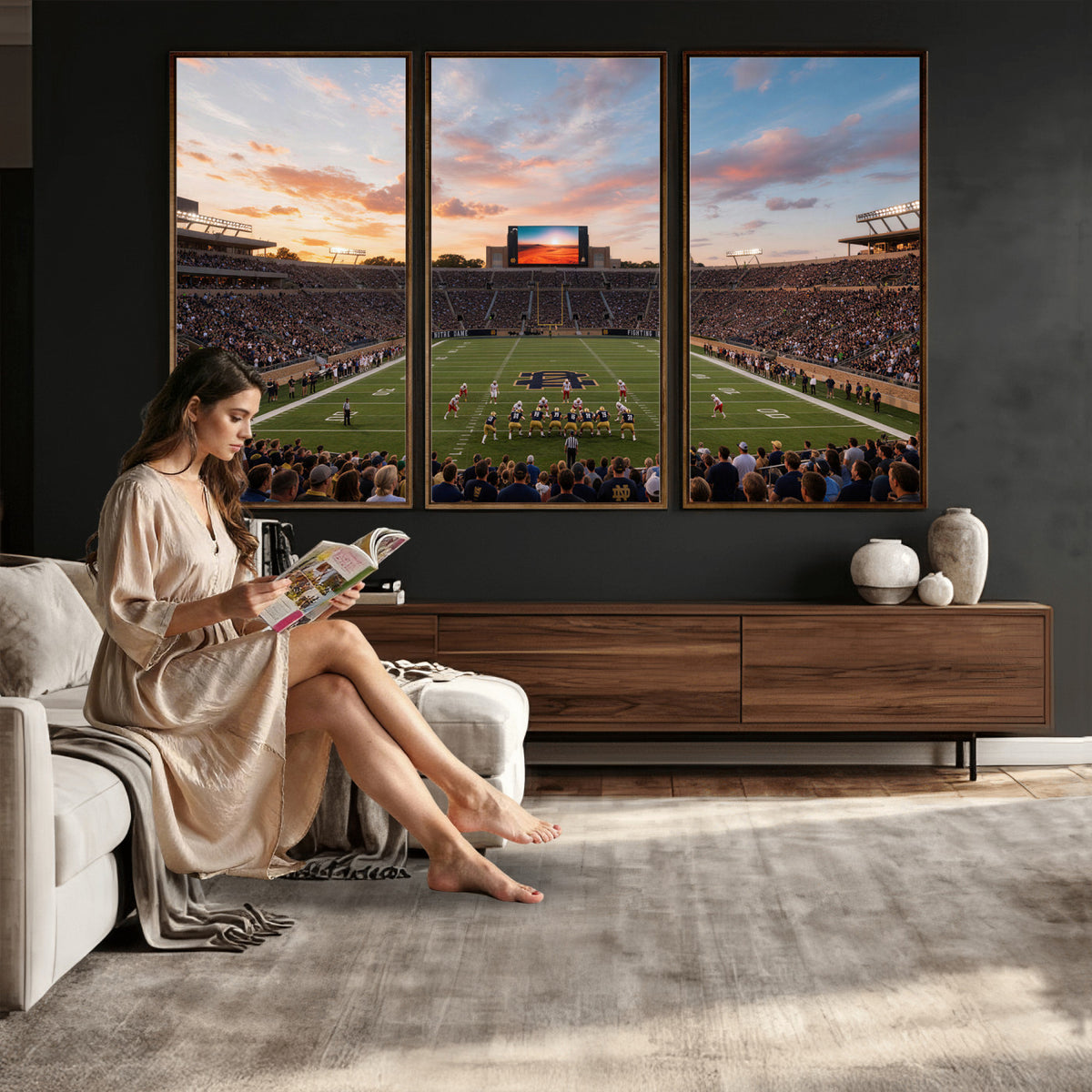 54464530-MGV-CV-36X24 - Stadium Wall Art Canvas Print