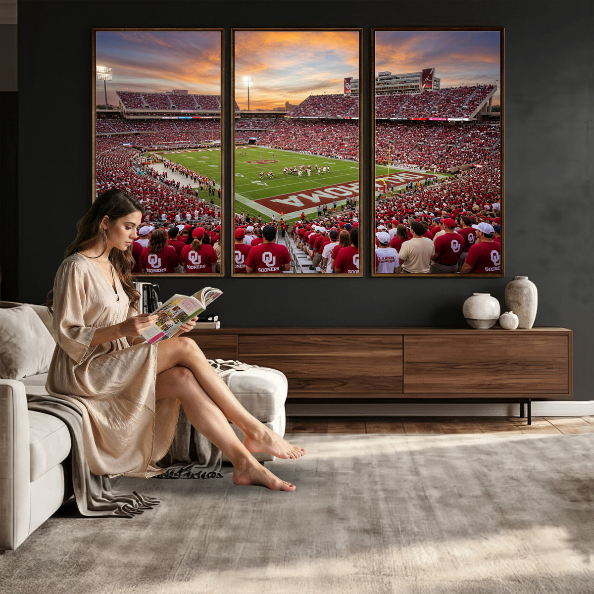 92718741-MGV-CV-36X24 - Stadium Wall Art Canvas Print