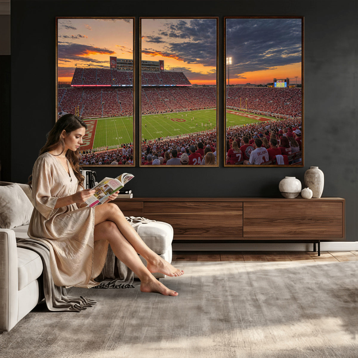 75444407-MGV-CV-36X24 - Stadium Wall Art Canvas Print