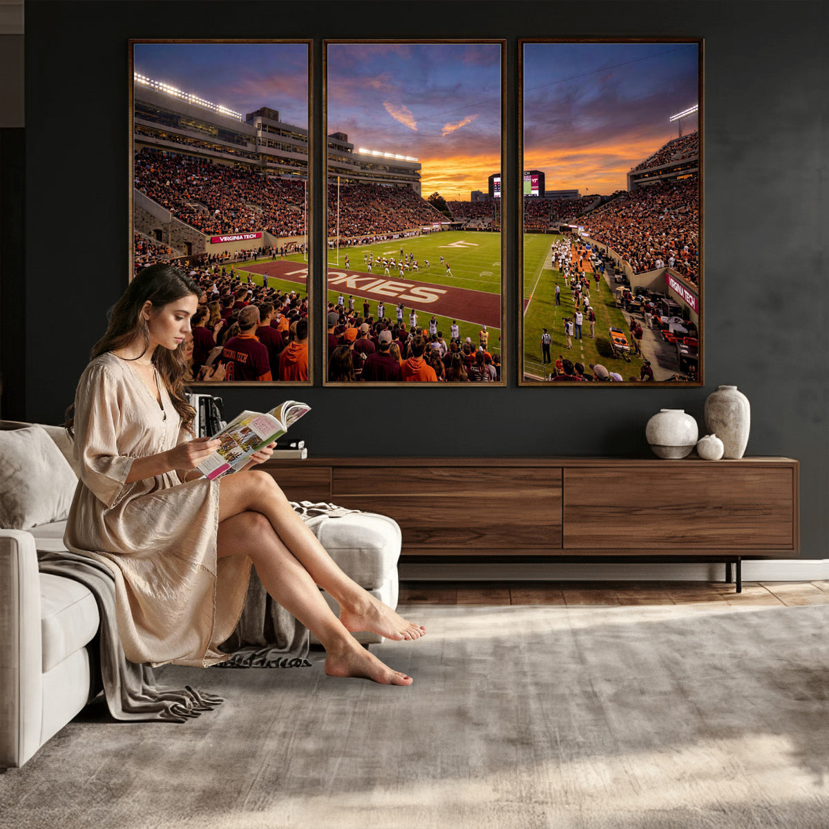 87141841-MGV-CV-36X24 - Stadium Wall Art Canvas Print