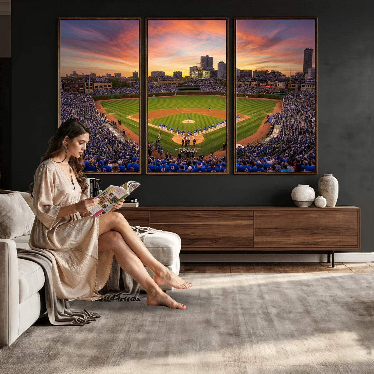 42812246-MGV-CV-36X24 - Stadium Wall Art Canvas Print