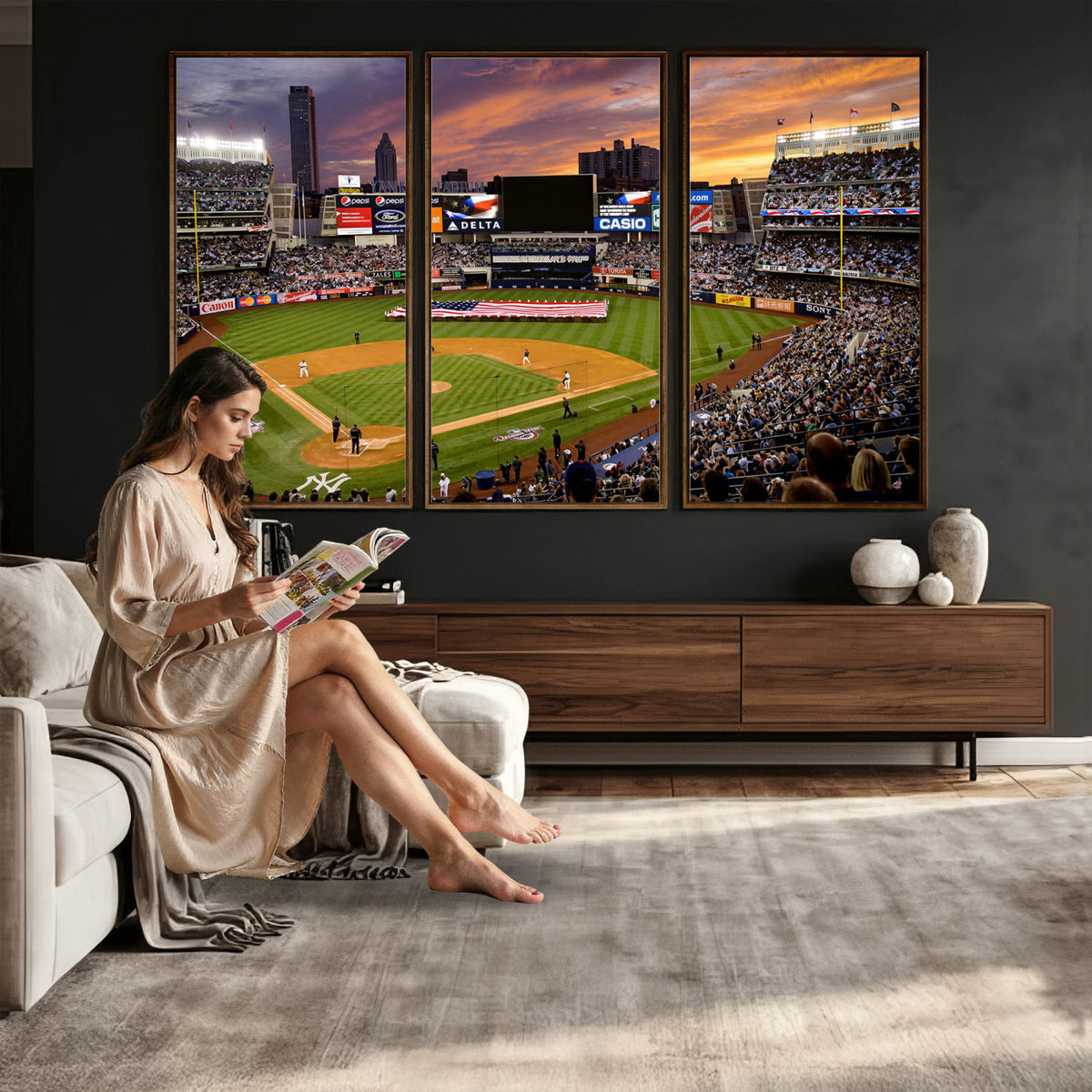 39000124-MGV-CV-36X24 - Stadium Wall Art Canvas Print